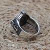 Turkish Handmade Ring, Compass Ring, Men's Handmade Ring, Anchor Ring, Agate Men Ring, Mens Jewelry, Gift for Him, 925k Sterling Silver Ring