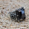 Onyx Men's Ring, Turkish Handmade Silver Men's Ring, Mens Handmade Ring, Square Stone Ring, Ottoman Ring, Gift for Him, 925k Sterling Silver Onyx Men's Ring, Turkish Handmade Silver Men's Ring, Mens Handmade Ring, Square Stone Ring, Ottoman Ring, Gift for Him, 925k Sterling Silver