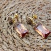 Topaz Ladies Set, Handmade Set Women, Turkish Handmade Ladies Set, Ottoman Set, Ring, Earring, Pendant, Ladies Set, 925 Sterling Silver
