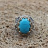 Turquoise Men's Ring, Ottoman Men's Ring, Handmade Men's Ring, Turkish Handmade Men's Ring, Men's Jewelry, Gift for Him, 925 Sterling Silver