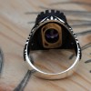 Amethyst Men's Ring, Mens Handmade Ring, Turkish Handmade Silver Men Ring, Ottoman Men Ring, Men Jewelry, Gift for Him, 925k Sterling Silver