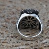Onyx Men's Ring, Turkish Handmade Silver Men's Ring, Men's Handmade Ring, Oval Stone Ring, Ottoman Ring, Gift for Him, 925k Sterling Silver,