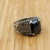 Turkish Handmade Silver Men's Ring, Men's Handmade Ring, Men's Ring, Onyx Men's Ring, Ottoman Mens Ring, Gift for Him, 925k Sterling Silver, Turkish Handmade Silver Men's Ring, Men's Handmade Ring, Men's Ring, Onyx Men's Ring, Ottoman Mens Ring, Gift for Him, 925k Sterling Silver,