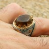 Tiger Eye Men's Ring, Ottoman Men's Ring, Handmade Men's Ring, Turkish Handmade Men's Ring, Men's Jewelry, Gift for Him, 925 Sterling Silver Tiger Eye Men's Ring, Ottoman Men's Ring, Handmade Men's Ring, Turkish Handmade Men's Ring, Men's Jewelry, Gift for Him, 925 Sterling Silver