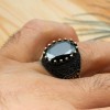 Onyx Men Ring, Handmade Men Ring, Turkish Handmade Silver Men's Ring, Ottoman Men Ring, Men Jewelry, Gift for Him, 925k Sterling Silver Ring Onyx Men Ring, Handmade Men Ring, Turkish Handmade Silver Men's Ring, Ottoman Men Ring, Men Jewelry, Gift for Him, 925k Sterling Silver Ring