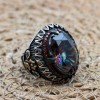 Mystic Topaz Ring, Handmade Ring, Turkish Handmade Silver Men Ring, Mystic Topaz Ring, Men's Jewelry, Gift for Him, 925k Sterling Silver Mystic Topaz Ring, Handmade Ring, Turkish Handmade Silver Men Ring, Mystic Topaz Ring, Men's Jewelry, Gift for Him, 925k Sterling Silver
