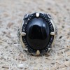 Handmade Men's Ring, Turkish Men's Ring, Oval Stone Ring, Ottoman Ring, Onyx Ring, Men's Jewelry, Gift for Him, 925k Sterling Silver Ring Handmade Men's Ring, Turkish Men's Ring, Oval Stone Ring, Ottoman Ring, Onyx Ring, Men's Jewelry, Gift for Him, 925k Sterling Silver Ring