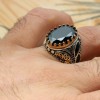 Onyx Men Ring, Handmade Men Ring, Turkish Handmade Silver Men's Ring, Ottoman Men Ring, Men Jewelry, Gift for Him, 925k Sterling Silver Ring Onyx Men Ring, Handmade Men Ring, Turkish Handmade Silver Men's Ring, Ottoman Men Ring, Men Jewelry, Gift for Him, 925k Sterling Silver Ring