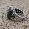 Emerald Men's Ring, Ottoman Men's Ring, Handmade Men's Ring, Turkish Handmade Men's Ring, Men's Jewelry, Gift for Him, 925 Sterling Silver