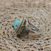 Turkish Handmade Ring, Silver Ladies Ring, Handmade Women Ring, Ottoman Women Ring, Jade Topaz Ring, Ladies Ring, 925k Sterling Silver Ring,