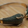 Emerald Bracelet, Tiger Bracelet, Handmade Bracelet, Bangle Cuff, Turkish Handmade, Ottoman Bracelet, Gift For Her, 925k Sterling Silver