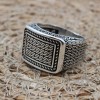 Men's Ring, Turkish Handmade, Silver Men's Ring, Men's Handmade Ring, Ottoman Ring, Men's Jewelry, Gift for Him, 925k Sterling Silver Ring