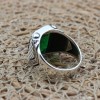Emerald Men's Ring, Ottoman Men's Ring, Handmade Men's Ring, Turkish Handmade Men's Ring, Men's Jewelry, Gift for Him, 925 Sterling Silver