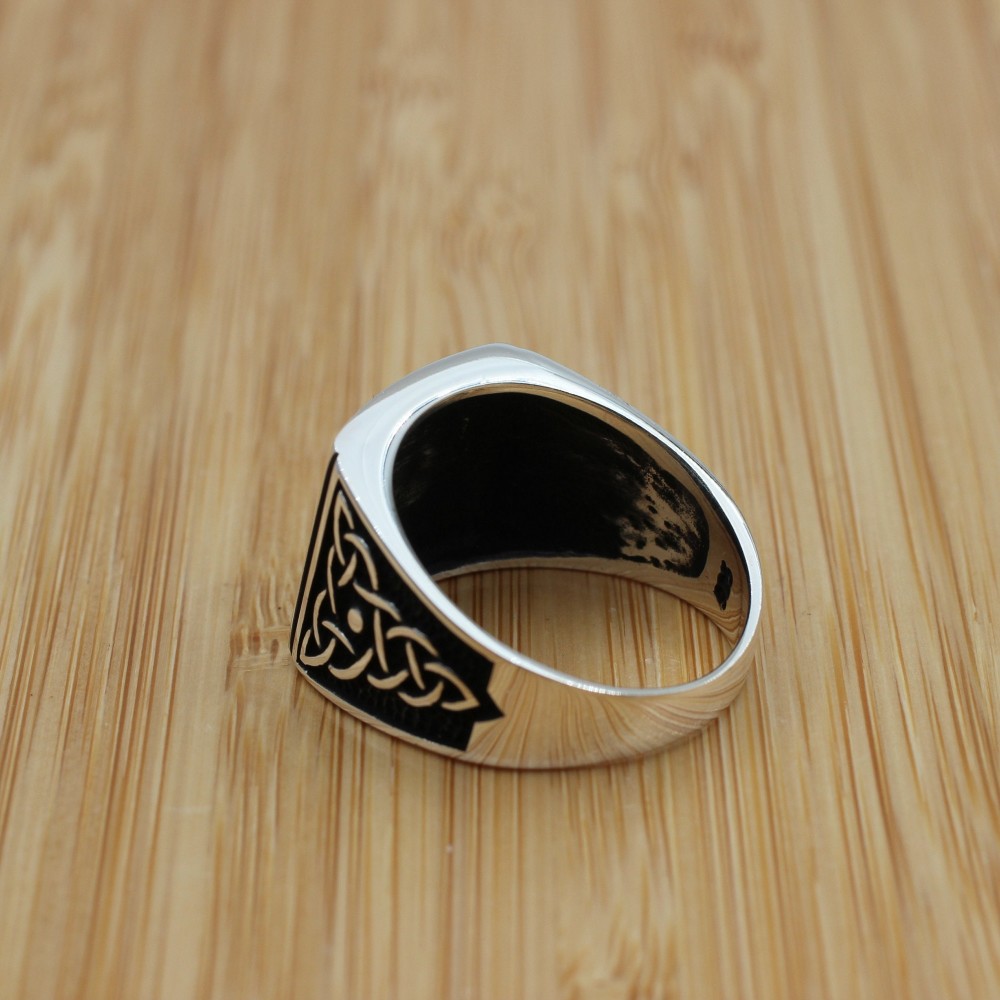Men's Ring, Turkish Handmade, Silver Men's Ring, Men's Handmade Ring, Ottoman Ring, Men's Jewelry, Gift for Him, 925k Sterling Silver Ring