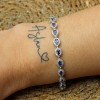 Amethyst Bracelet, Ottoman Bracelet, Handmade Bracelet, Bangle Cuff, Turkish Handmade, Ladies Bracelet, Gift For Her, 925k Sterling Silver,
