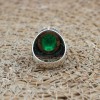 Emerald Men's Ring, Ottoman Men's Ring, Handmade Men's Ring, Turkish Handmade Men's Ring, Men's Jewelry, Gift for Him, 925 Sterling Silver
