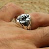 Sailor Men's Ring, Anchor Men Ring, Turkish Handmade, Silver Men Ring, Ottoman Ring, Men's Jewelry, Gift for Him, 925k Sterling Silver Ring