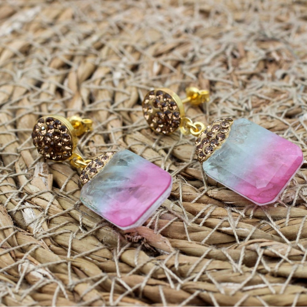 Tourmaline Set, Authentic Set, Handmade Women Set, Turkish Handmade, Ladies Jewelry, Ring, Earring, Pendant, Ladies Set, 925 Sterling Silver