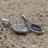 Emerald Set, Authentic Set, Handmade Set Women, Turkish Handmade, Ladies Jewelry Set, Earring, Pendant, Ladies Set, 925k Sterling Silver