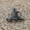 Snake Mens Ring, Turkish Handmade Sterling Silver Ring, Silver Snake Ring, Animal Wrap Ring, Ruby Men Ring, Animal Ring, 925 Sterling Silver