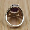 Amethyst Ring, Handmade Women's Ring, Turkish Handmade, Silver Ladies Ring, Ottoman Ring, Authentic, Ladies Ring, 925k Sterling Silver Ring,