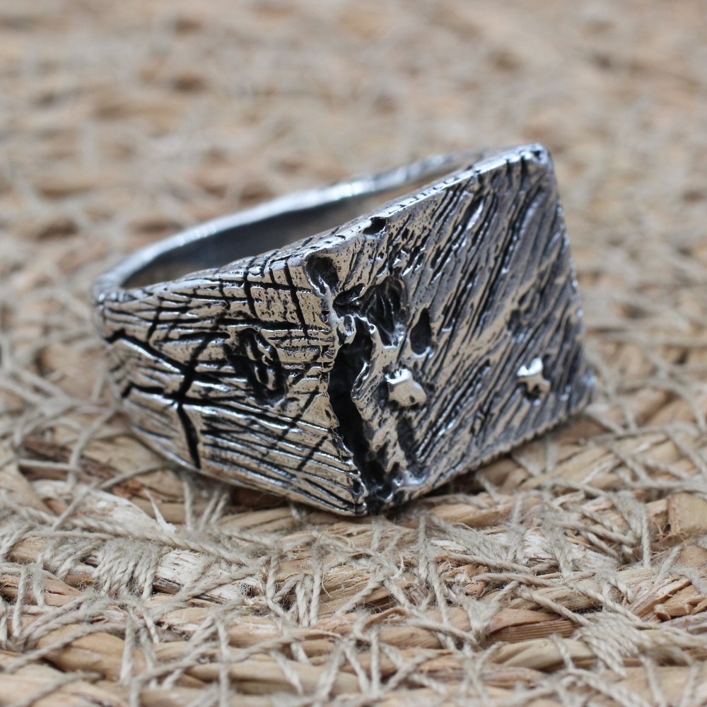 Men's Ring, Turkish Handmade, Silver Men's Ring, Men's Handmade Ring, Ottoman Ring, Men's Jewelry, Gift for Him, 925k Sterling Silver Ring