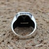 Handmade Silver Men's Ring, Onyx Men's Ring, Turkish Handmade Men's Ring, Men's Ring, Ottoman Mens Ring, Gift for Him, 925k Sterling Silver,