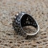 Tiger Eye Men's Ring, Ottoman Men's Ring, Handmade Men's Ring, Turkish Handmade Men's Ring, Men's Jewelry, Gift for Him, 925 Sterling Silver
