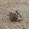 Amethyst Ring, Handmade Women's Ring, Turkish Handmade, Silver Ladies Ring, Ottoman Ring, Authentic, Ladies Ring, 925k Sterling Silver Ring,