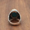 Turquoise Men's Ring, Handmade Ring, Turkish Handmade Silver Men Ring, Ottoman Ring, Men's Jewelry, Gift for Him, 925k Sterling Silver Ring