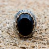 Handmade Silver Men's Ring, Onyx Men's Ring, Turkish Handmade Men's Ring, Men's Ring, Ottoman Mens Ring, Gift for Him, 925 Sterling Silver Handmade Silver Men's Ring, Onyx Men's Ring, Turkish Handmade Men's Ring, Men's Ring, Ottoman Mens Ring, Gift for Him, 925 Sterling Silver