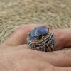 Amethyst Men's Ring, Mens Handmade Ring, Turkish Handmade Silver Men Ring, Ottoman Men Ring, Men Jewelry, Gift for Him, 925k Sterling Silver