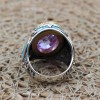 Amethyst Men's Ring, Mens Handmade Ring, Turkish Handmade Silver Men Ring, Ottoman Men Ring, Men Jewelry, Gift for Him, 925k Sterling Silver Amethyst Men's Ring, Mens Handmade Ring, Turkish Handmade Silver Men Ring, Ottoman Men Ring, Men Jewelry, Gift for Him, 925k Sterling Silver