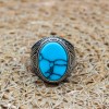 Turquoise Men's Ring, Ottoman Men's Ring, Handmade Men's Ring, Turkish Handmade Men's Ring, Men's Jewelry, Gift for Him, 925 Sterling Silver Turquoise Men's Ring, Ottoman Men's Ring, Handmade Men's Ring, Turkish Handmade Men's Ring, Men's Jewelry, Gift for Him, 925 Sterling Silver