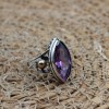 Amethyst Ladies Set, Authentic Set, Handmade Women Set, Turkish Handmade Set, Ring, Earring, Pendant, Ladies Set, 925k Sterling Silver