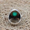 Mens Handmade Ring, Turkish Handmade Silver Men Ring, Ottoman Men Ring, Emerald Ring, Men's Jewelry, Gift for Him, 925k Sterling Silver Ring