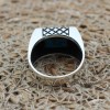Turquoise Men's Ring, Handmade Ring, Turkish Handmade Silver Men Ring, Ottoman Ring, Men's Jewelry, Gift for Him, 925k Sterling Silver Ring