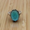 Turkish Handmade Ring, Silver Ladies Ring, Handmade Women Ring, Ottoman Women Ring, Aquamarine Ring, Ladies Ring, 925k Sterling Silver Ring,