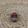 Men's Handmade Ring, Turkish Handmade Men's Ring, Ottoman Men's Ring, Tourmaline Men's Ring, Mens Ring, Gift for Him, 925k Sterling Silver