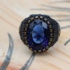 Sapphire Men Ring, Turkish Handmade Silver Men Ring, Mens Handmade Ring, Ottoman Ring, Men Jewelry, Gift for Him, 925k Sterling Silver Ring Sapphire Men Ring, Turkish Handmade Silver Men Ring, Mens Handmade Ring, Ottoman Ring, Men Jewelry, Gift for Him, 925k Sterling Silver Ring
