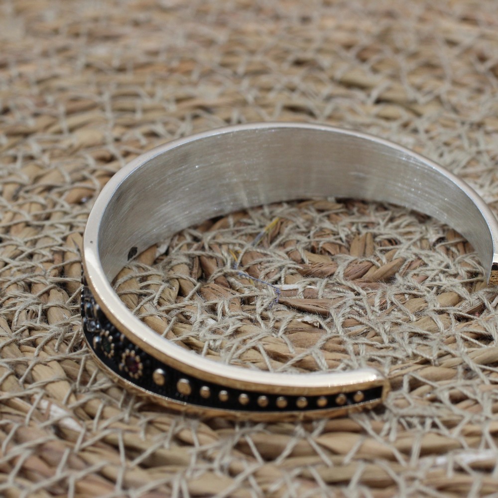 Alexandrite Bracelet, Ottoman Bracelet, Handmade Bracelet, Bangle Cuff, Turkish Handmade, Bangle Bracelet, Gift for Her, 925 Sterling Silver