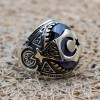 Amethyst Men's Ring, Mens Handmade Ring, Turkish Handmade Silver Men Ring, Ottoman Men Ring, Men Jewelry, Gift for Him, 925k Sterling Silver