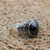Onyx Ring, Men's Ring, Turkish Handmade Ring, Silver Men's Ring, Ottoman Men's Ring, Men's Jewelry, Gift for Him, 925k Sterling Silver